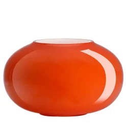 Vaso in Vetro Arancione e Milkwhite Pandora