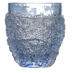 Vaso in vetro azzurro Ghiaccio