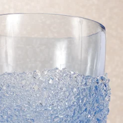 Vaso in vetro azzurro Ghiaccio