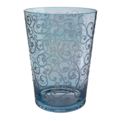 Vaso in vetro blu Ritmica