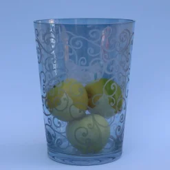Vaso in vetro blu Ritmica