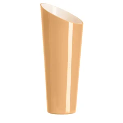 Vaso in Vetro Cognac e Milkwhite Orizzonte Oblique