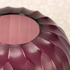 Vaso in vetro Riccio Ametista