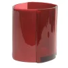 Vaso medio rosso a quattro linee di Enzo Mari