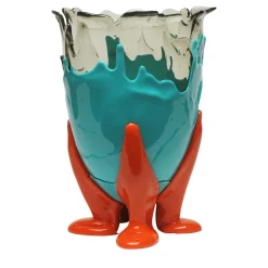 Vaso medio trasparente Extracolor di Gaetano Pesce