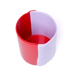 Vaso medio Two Lines Lilla e Corallo di Enzo Mari
