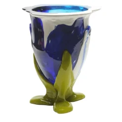 Vaso medio verde e blu Amazonia di Gaetano Pesce