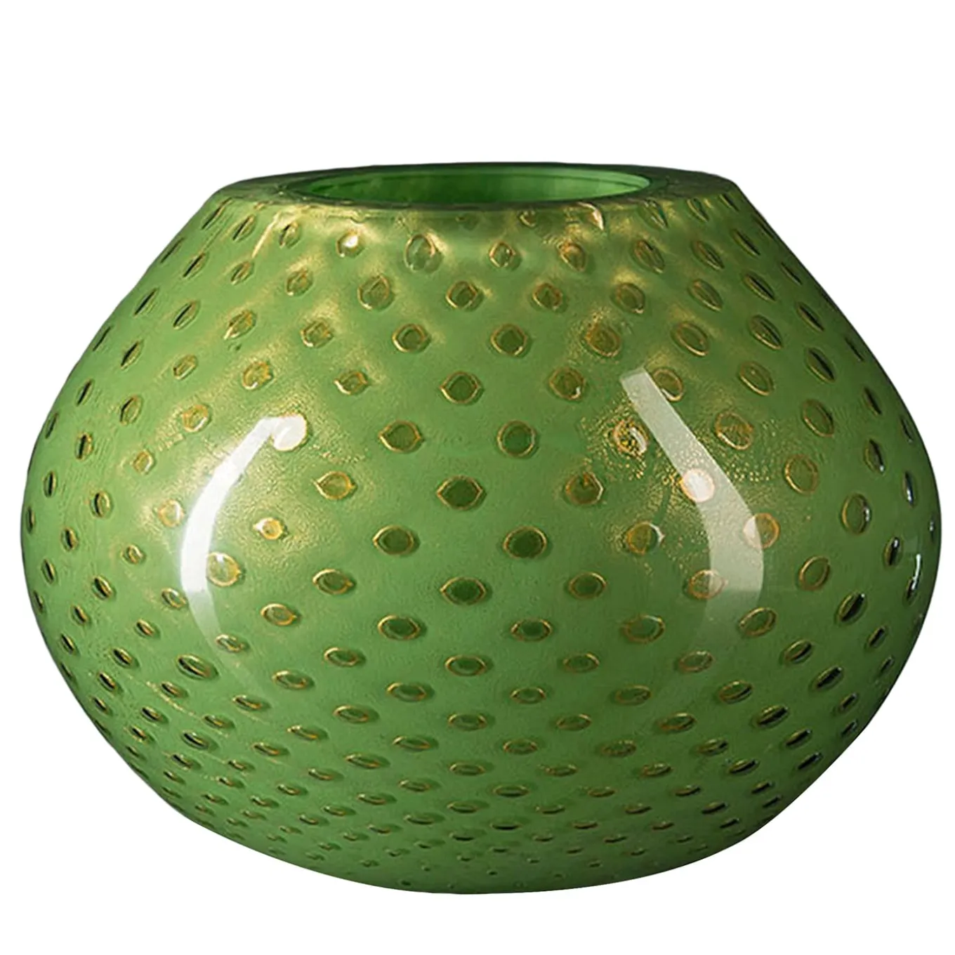 Vaso Mocenigo Sfera oro e verde