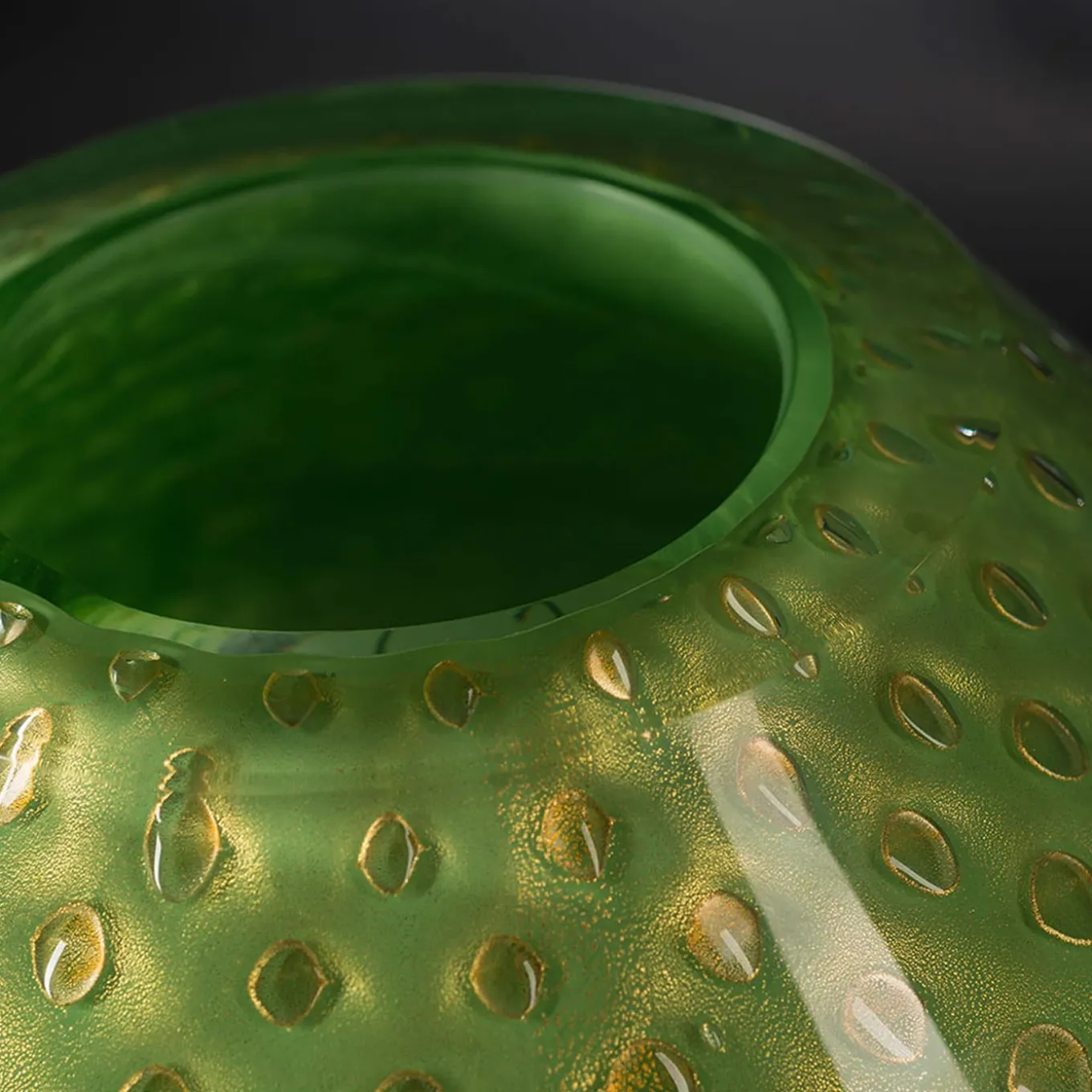 Vaso Mocenigo Sfera oro e verde