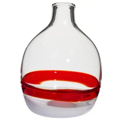 Vaso monofiore linea rossa