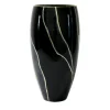 Vaso nero a forma di oliva