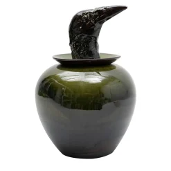 Vaso nero Canopo Corvo