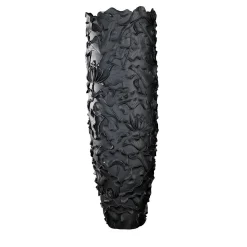 Vaso nero grande Lotus Obice