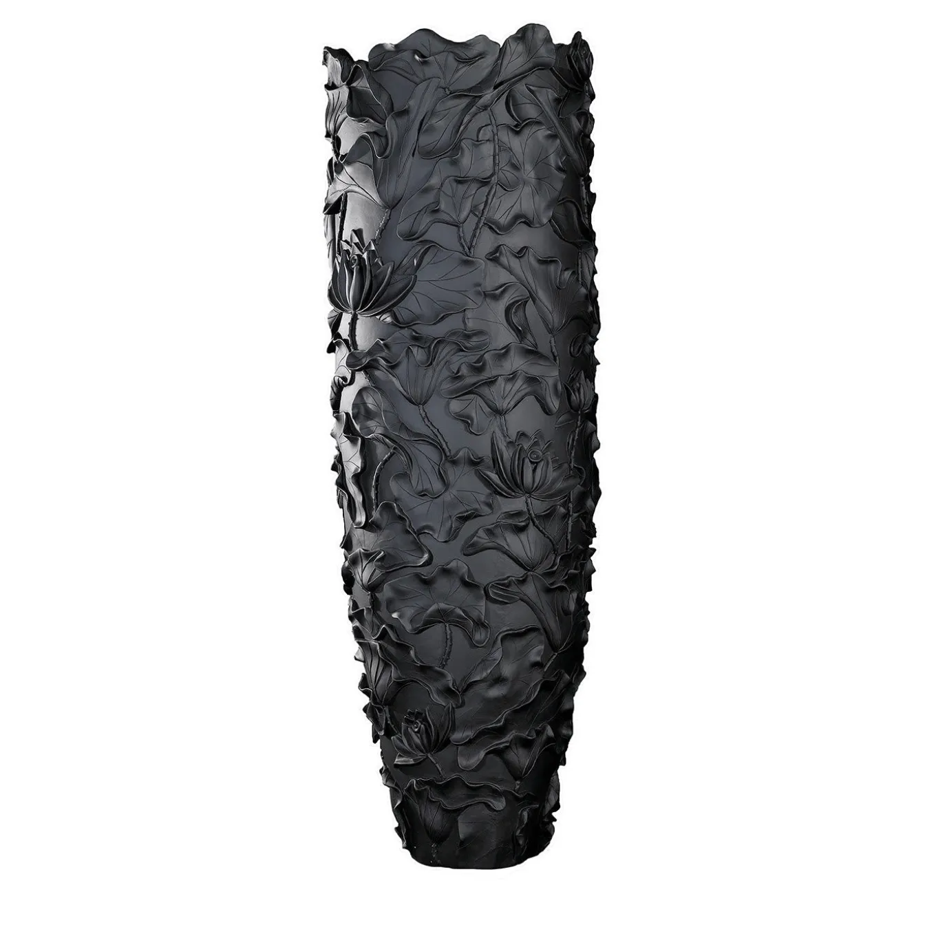 Vaso nero grande Lotus Obice