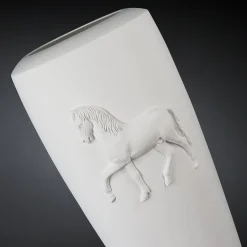 Vaso Obice Horse White