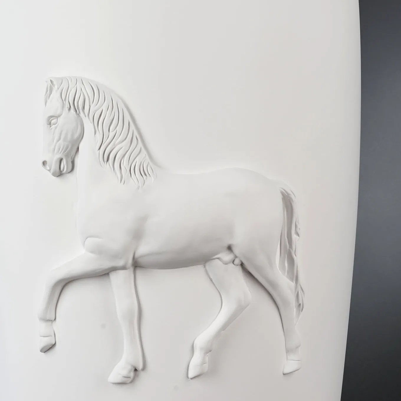 Vaso Obice Horse White