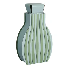Vaso Otto Striped Sky Blue/Eucalyptus di Gianpaolo Venier