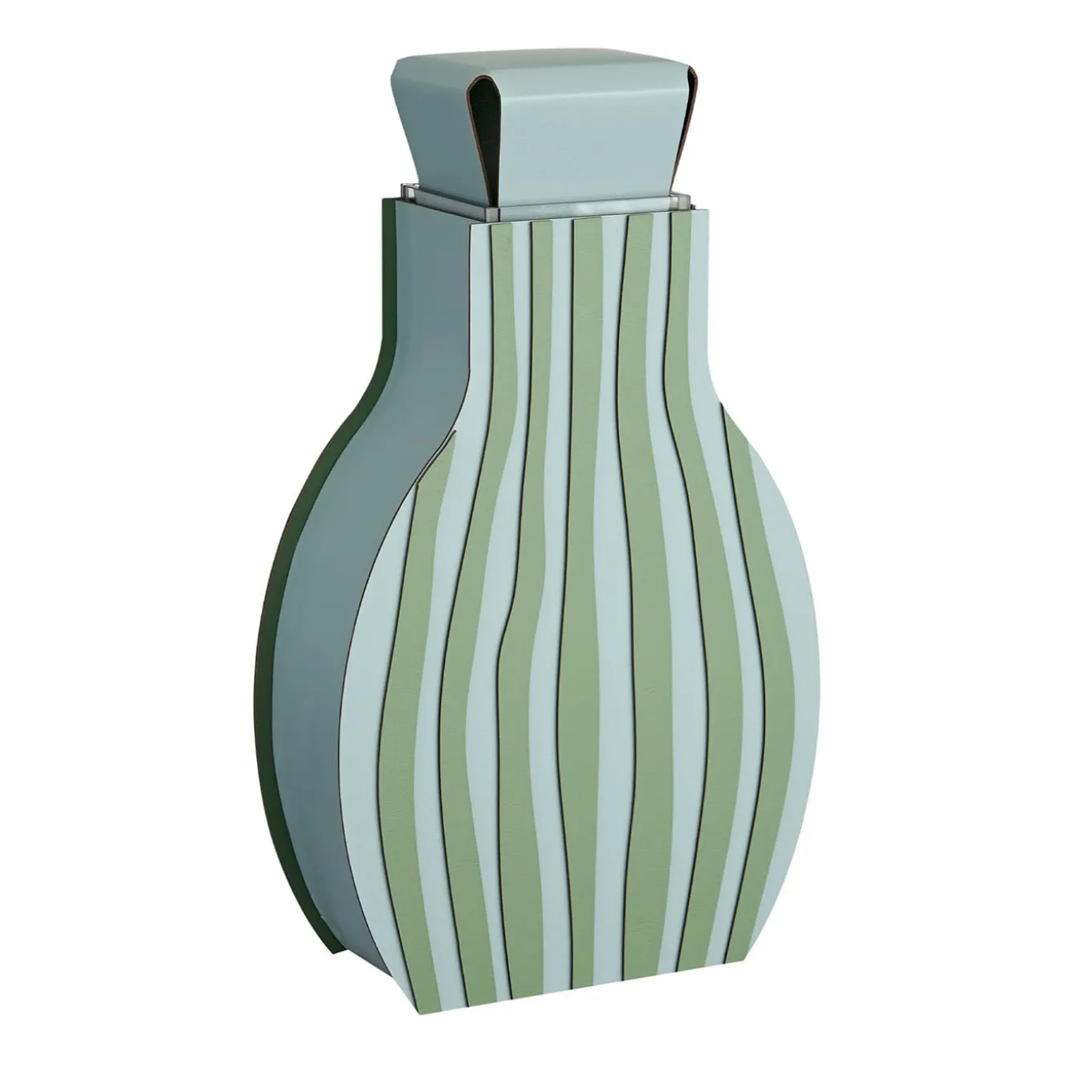 Vaso Otto Striped Sky Blue/Eucalyptus di Gianpaolo Venier