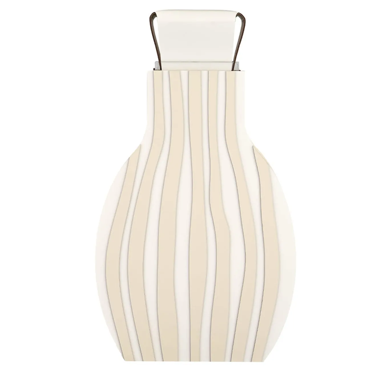 Vaso Otto Striped White/Panna Cotta di Gianpaolo Venier