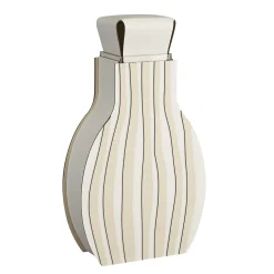 Vaso Otto Striped White/Panna Cotta di Gianpaolo Venier