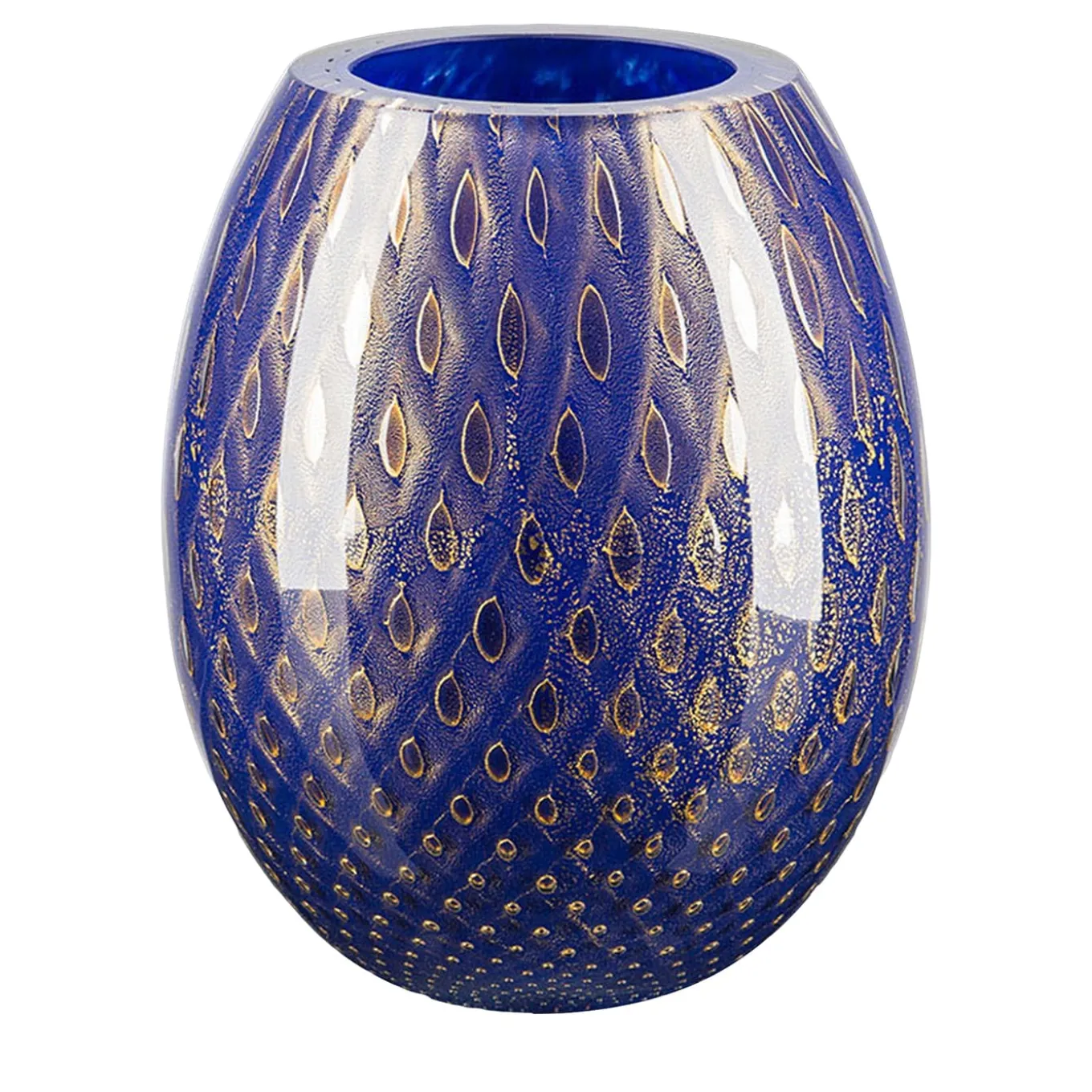 Vaso ovale blu Mocenigo