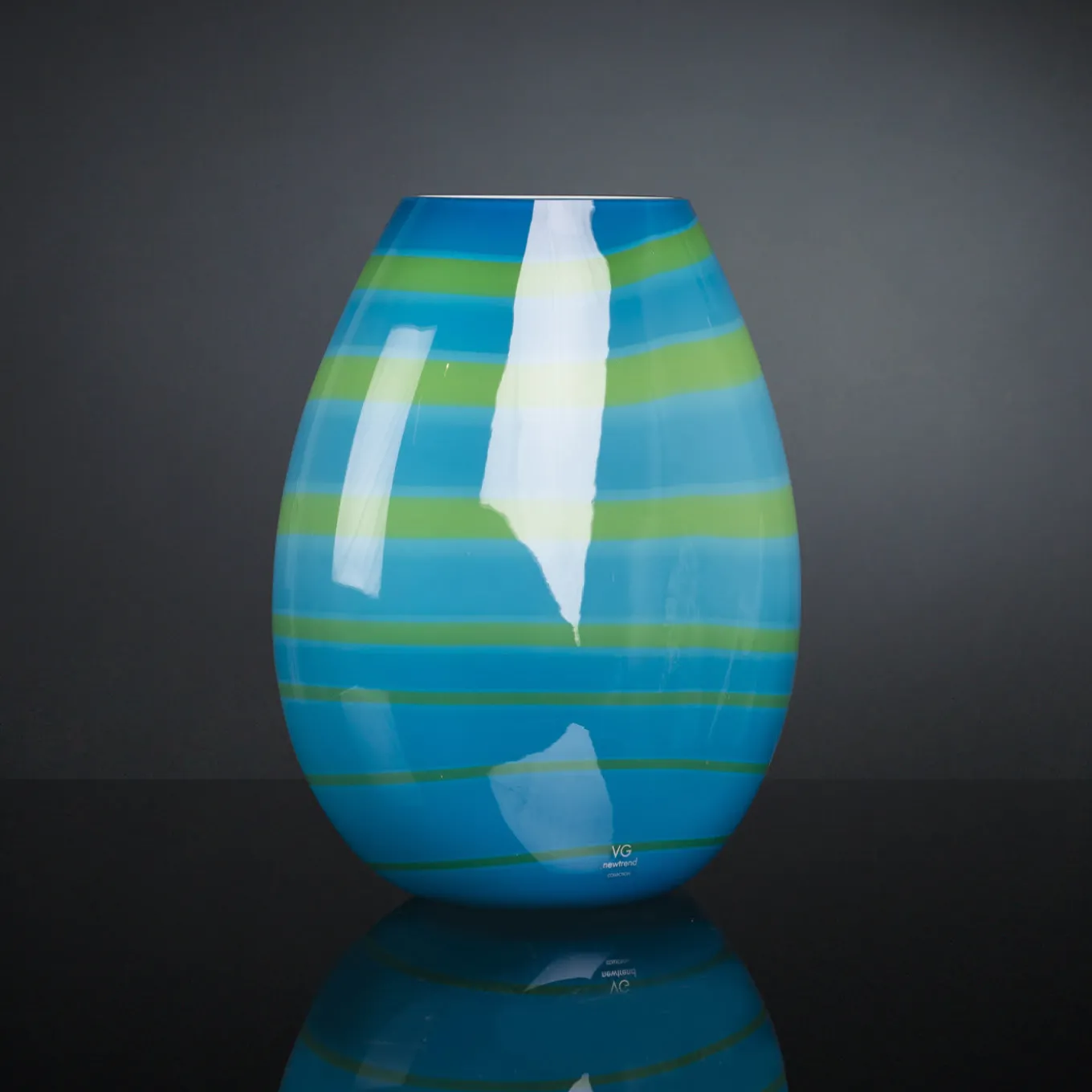 Vaso ovale grande Under Sea