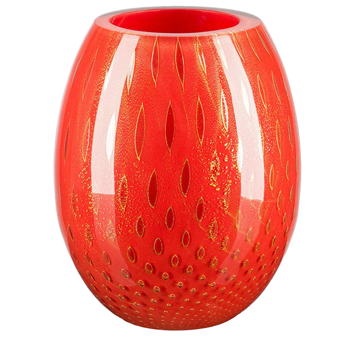 Vaso ovale rosso Mocenigo