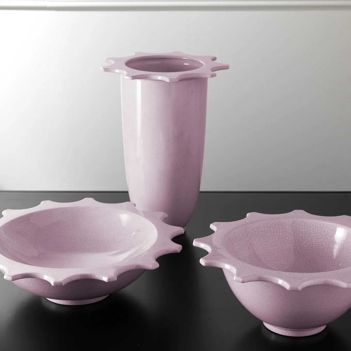 Vaso per fiori Bike in ceramica rosa