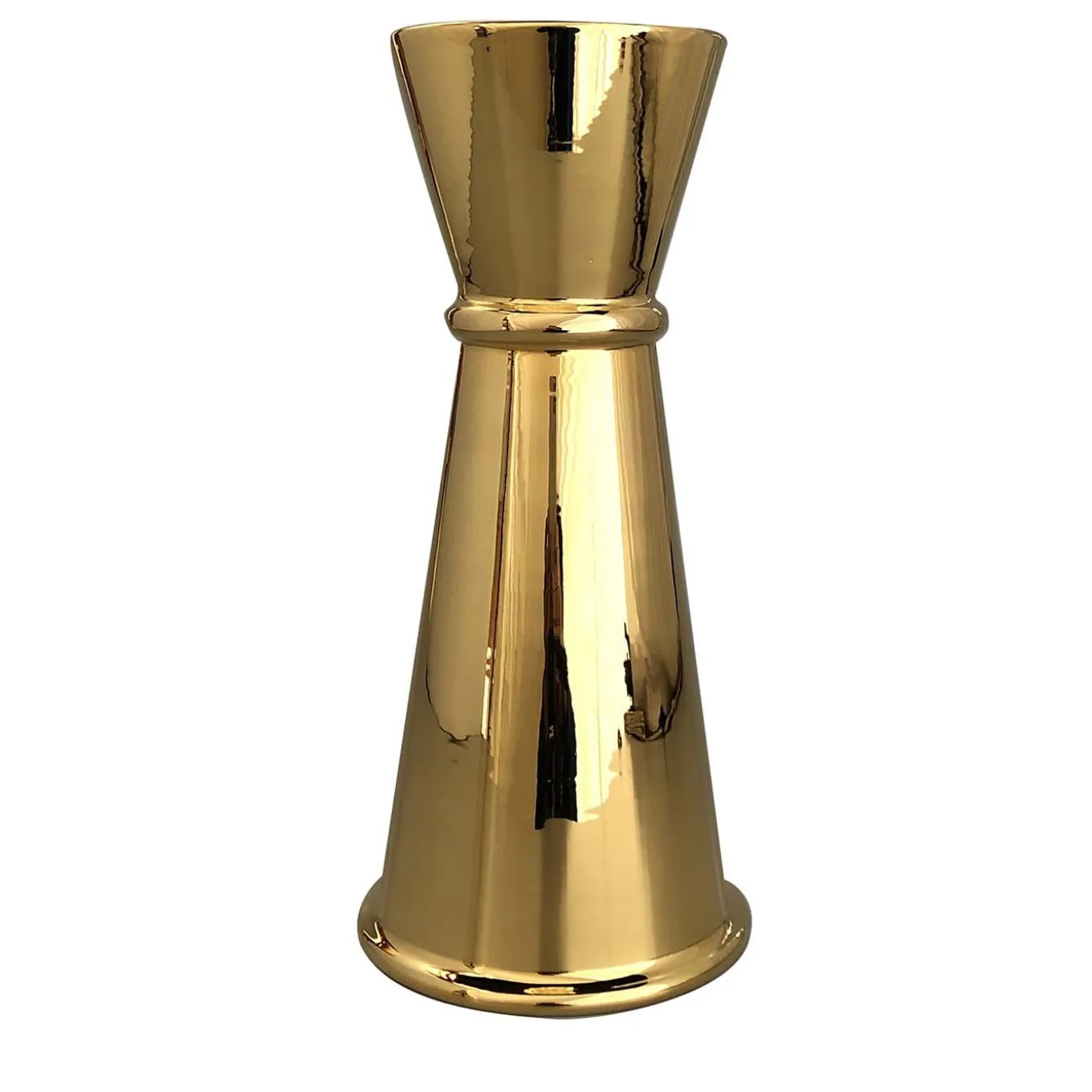 Vaso per fiori in terracotta Ginza Jigger Brass