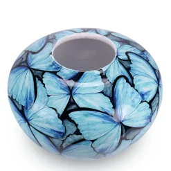 Vaso Petalouda in ceramica rotondo