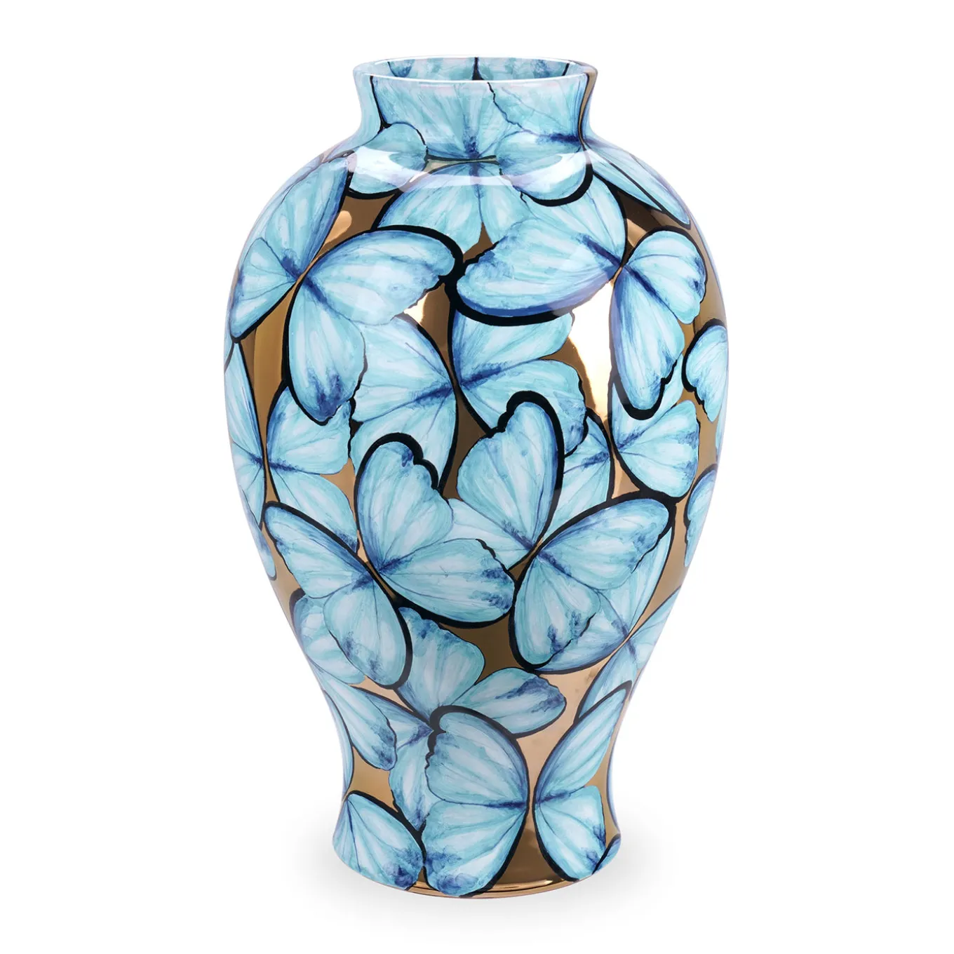 Vaso Petalouda Piccolo in ceramica oro