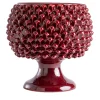 Vaso Pigna in Ceramica Bordeaux