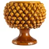 Vaso Pigna in Ceramica Giallo Miele