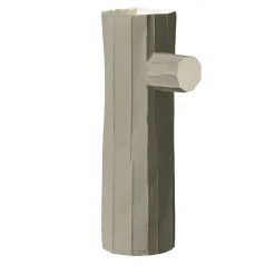 Vaso Pino Mono Corteccia D17/Tortora Chiaro