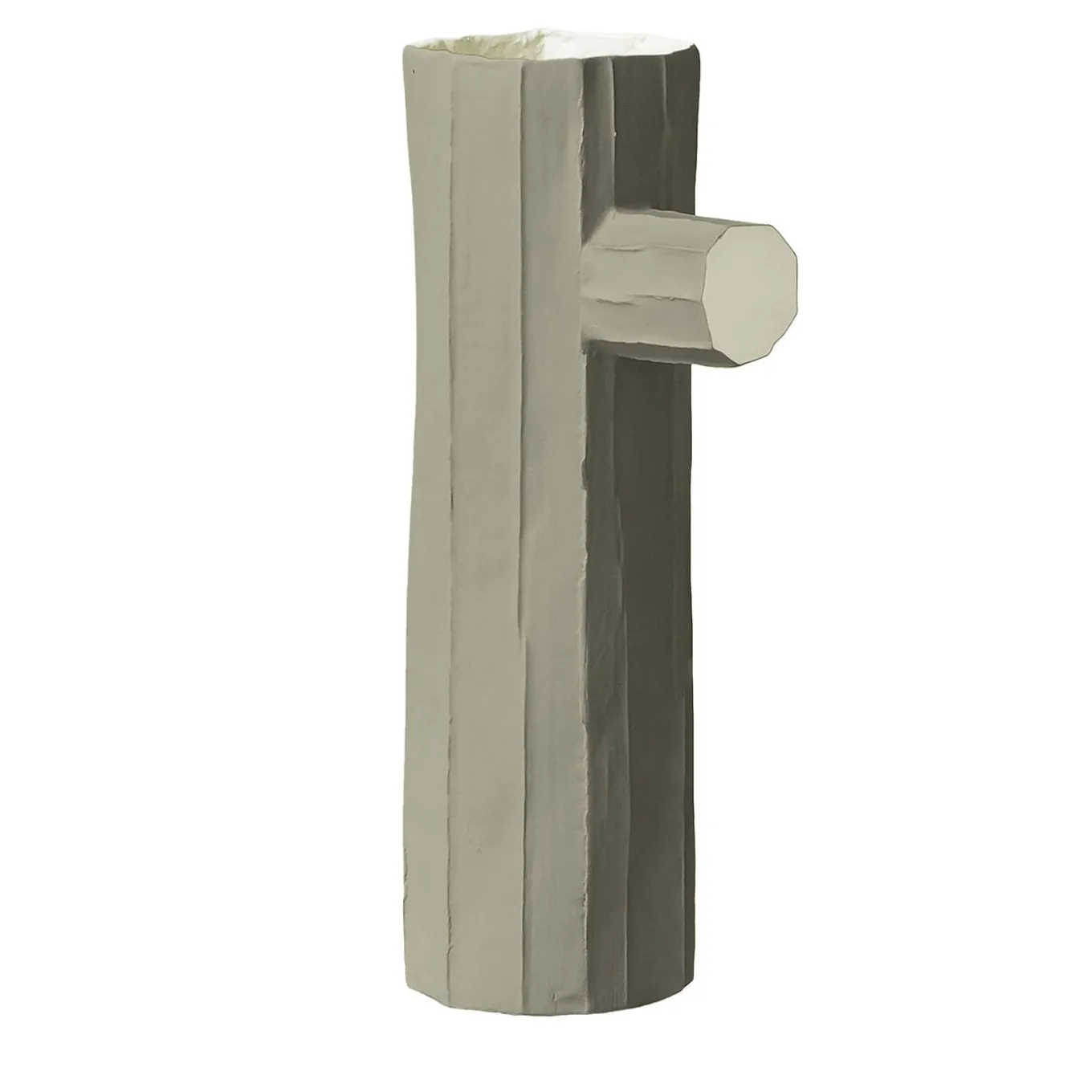 Vaso Pino Mono Corteccia D17/Tortora Chiaro