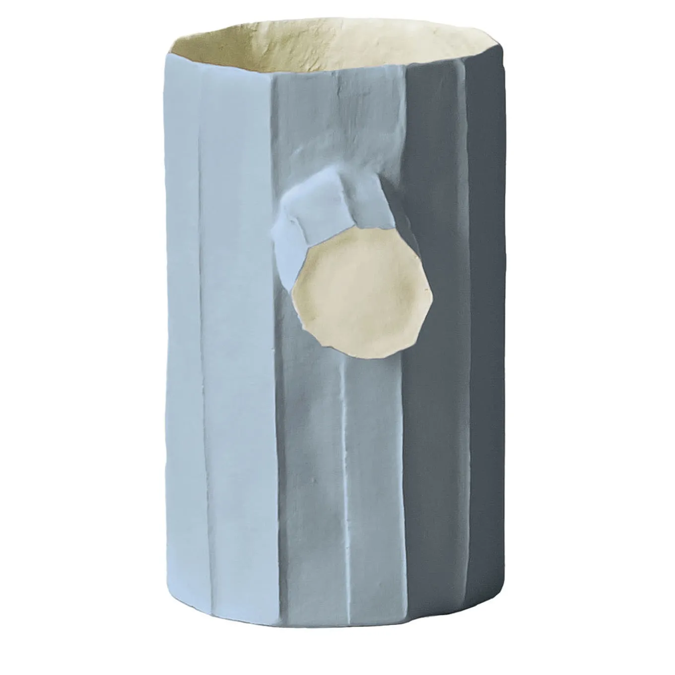 Vaso Pino Mono Corteccia E6/Grigio Azzurro