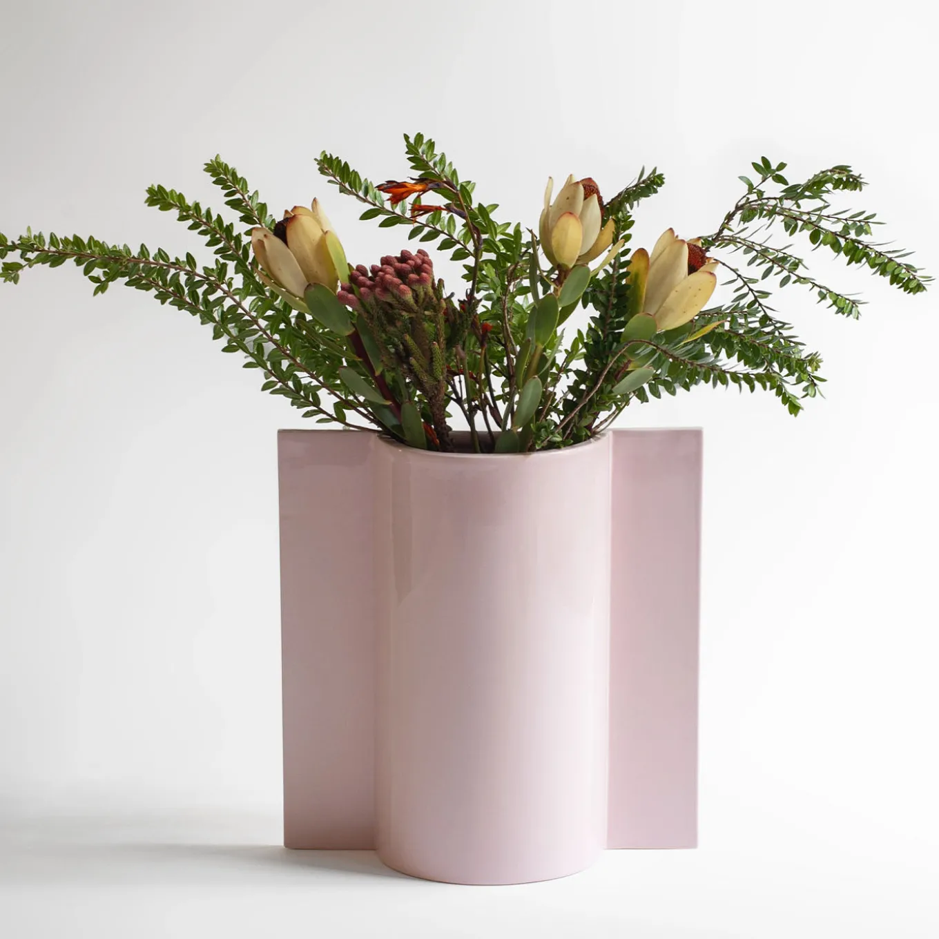 Vaso Queen in ceramica rosa