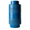 Vaso rocchetto blu a cilindro di Aldo Londi