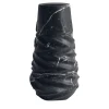 vaso Rock in marmo nero di Jacopo Simonetti