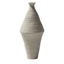 Vaso romboidale grigio chiaro Battuti di Andrea Anastasio