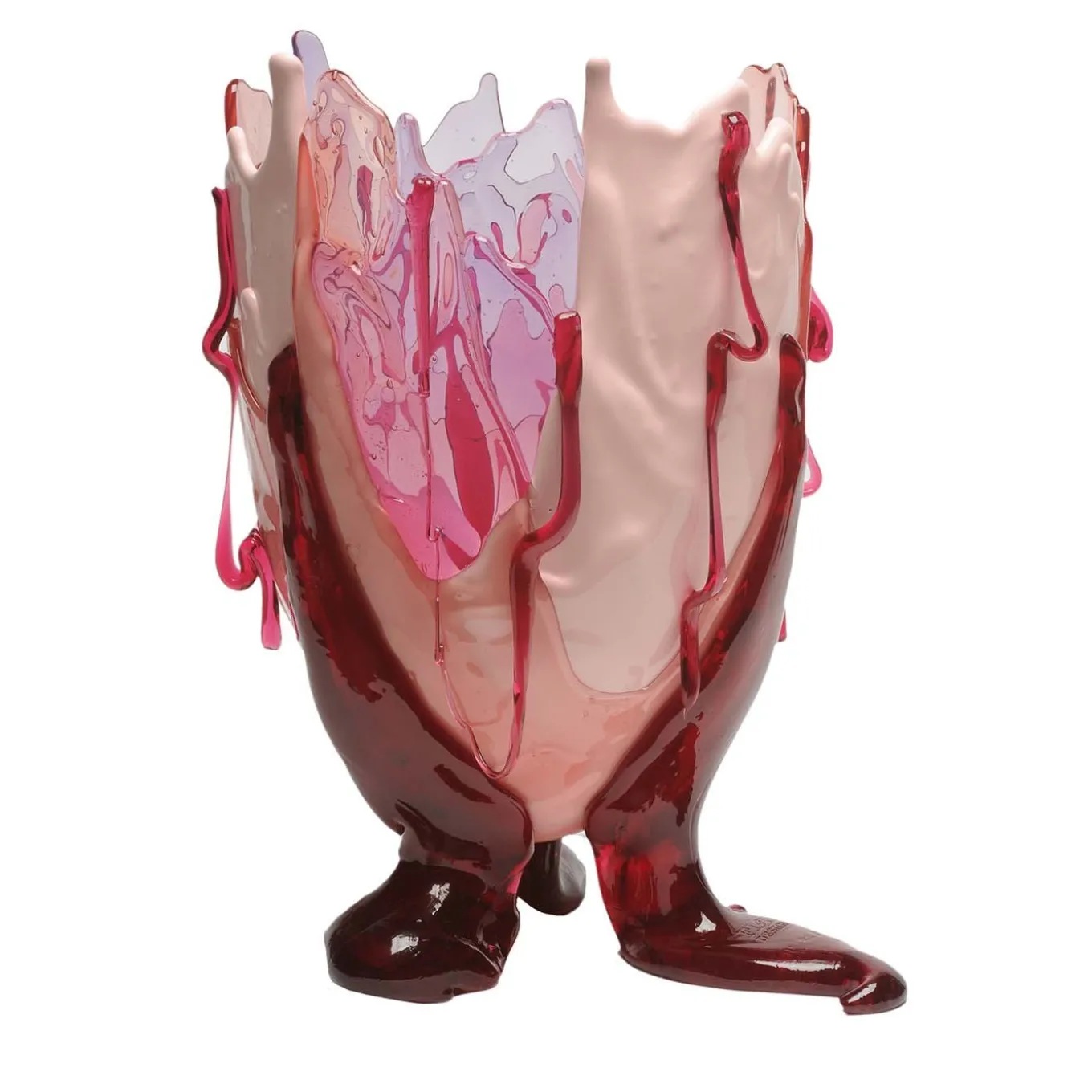 Vaso rosso grande Clear Special di Gaetano Pesce