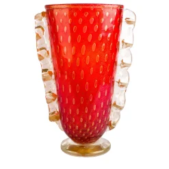 Vaso Stmatcordon rosso e oro