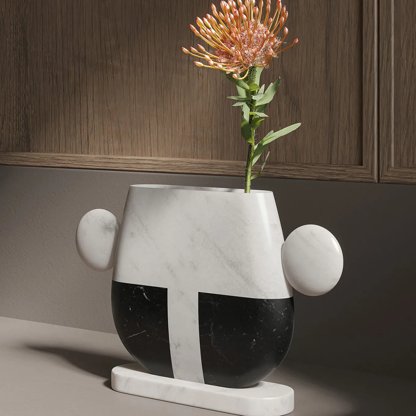 Vaso Tacca Black Marquina/White Michelangelo di Matteo Cibic #1