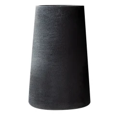 Vaso troncoconico Antibes in ceramica nera