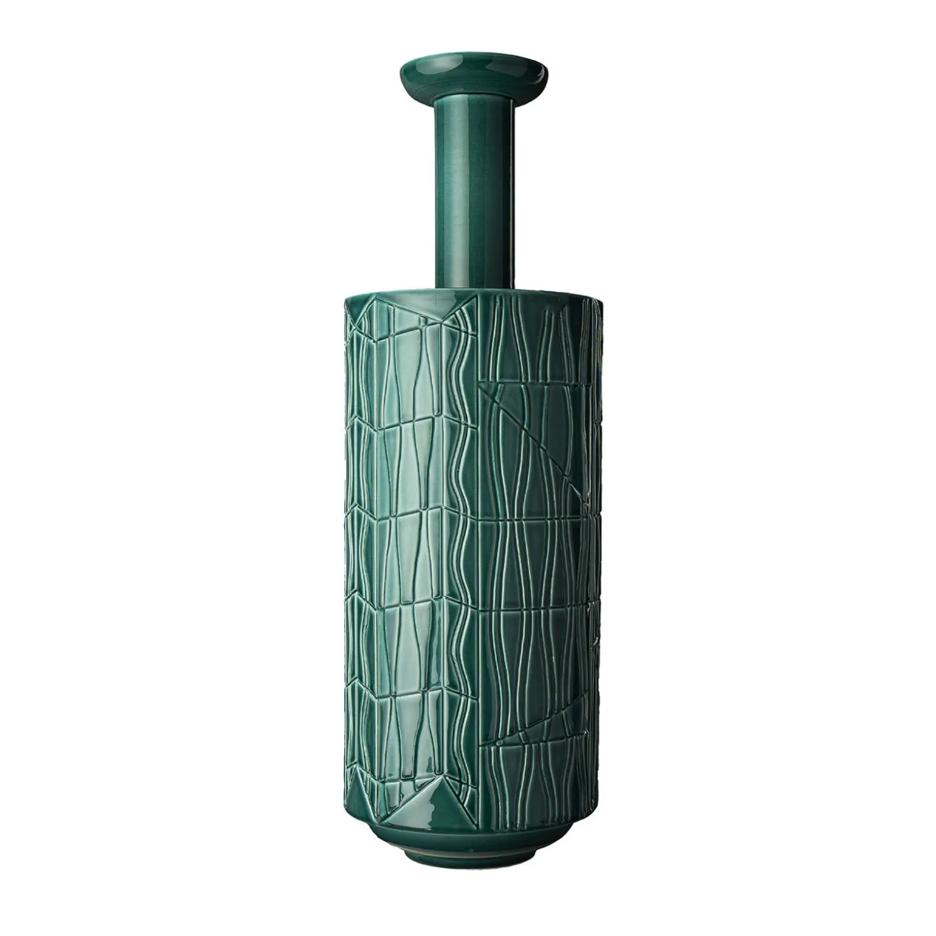 Vaso verde alto di Bethan Laura Wood