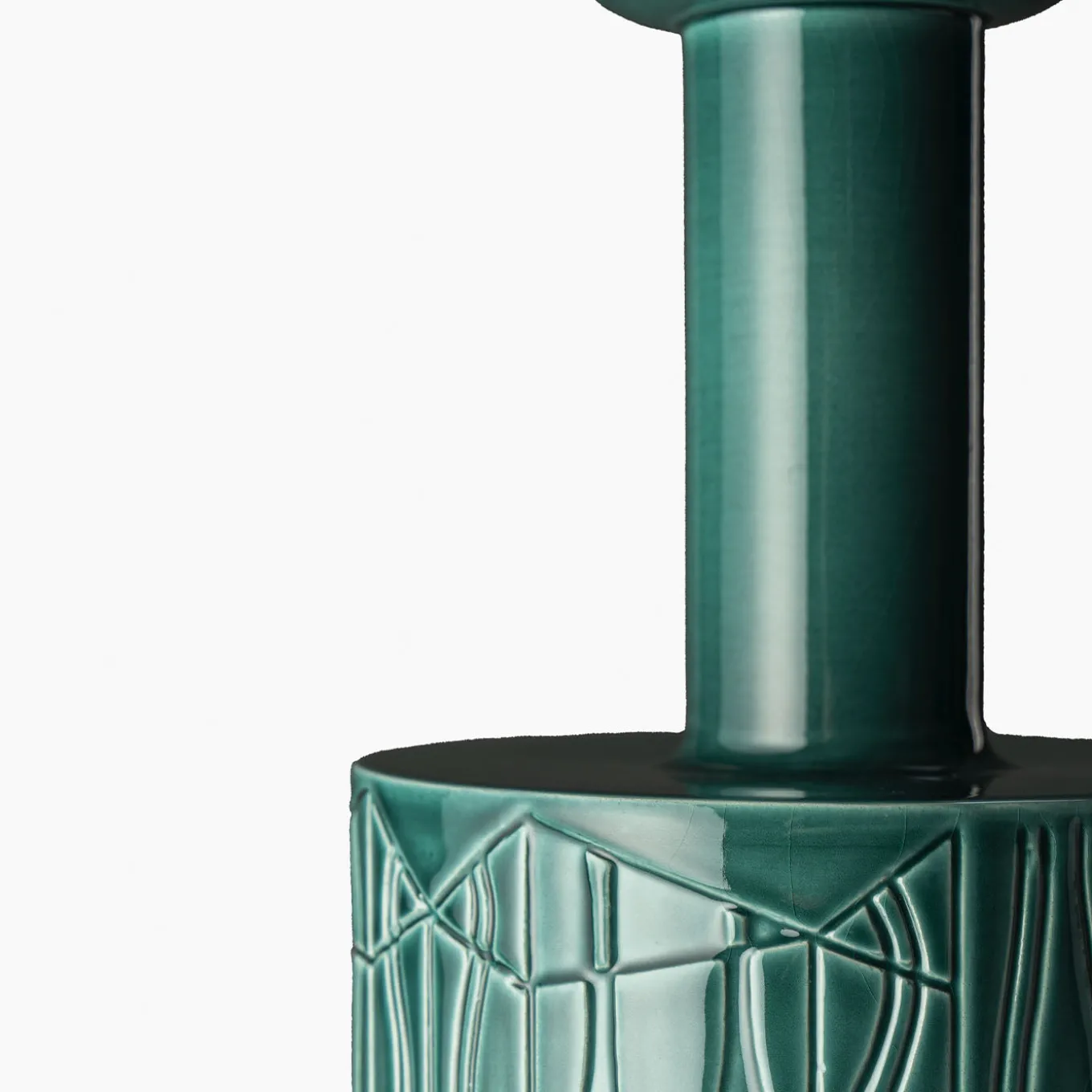 Vaso verde alto di Bethan Laura Wood