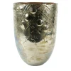 Vaso Viel in ceramica argento di Gabriele Mengoni