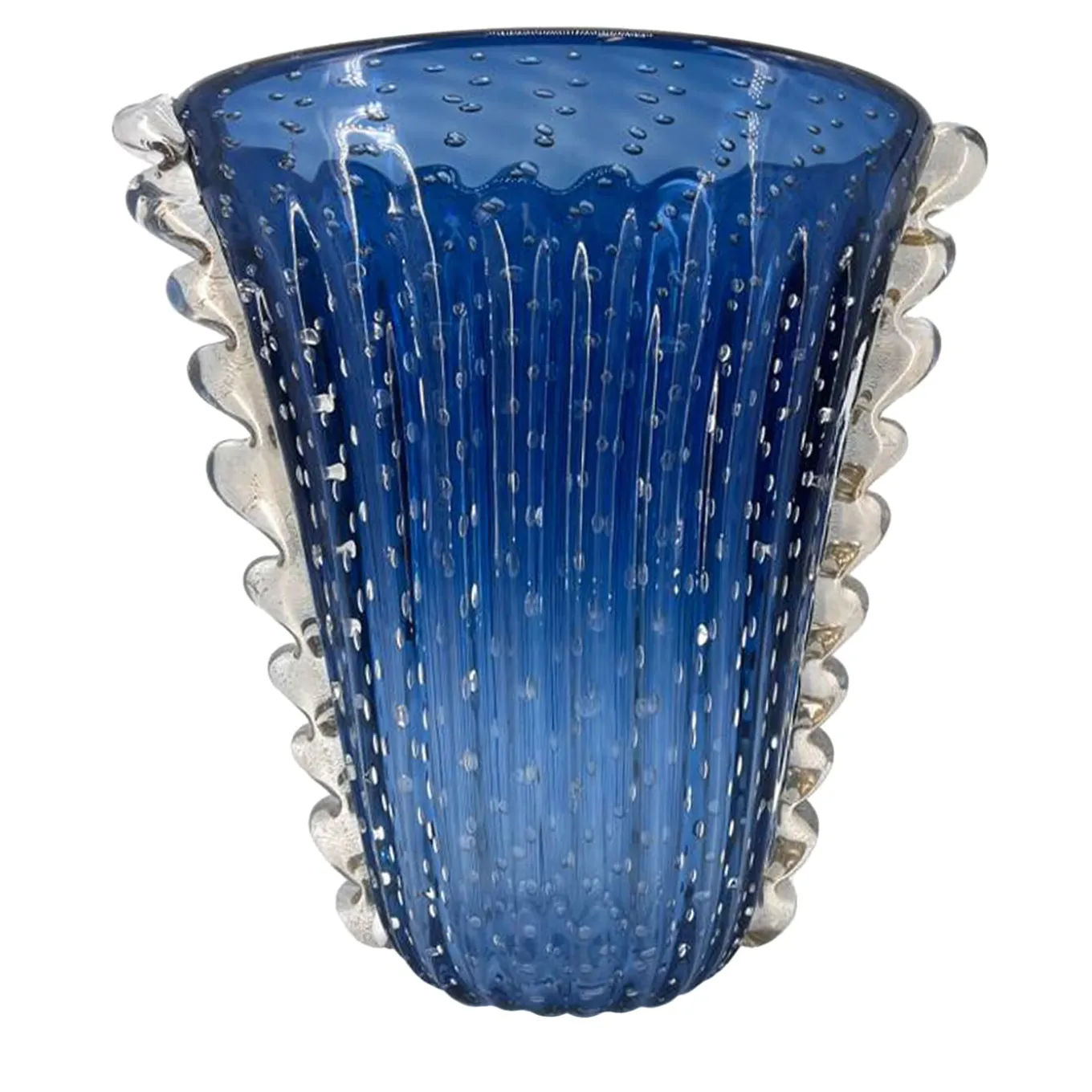 Vaso V-Shaped Balloton blu navy e trasparente