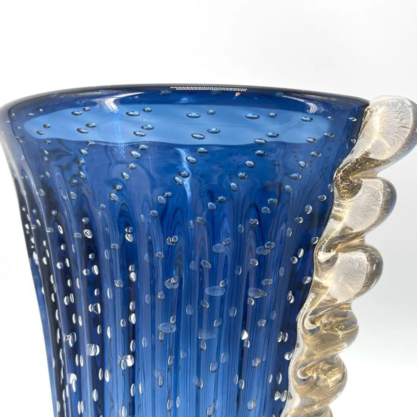 Vaso V-Shaped Balloton blu navy e trasparente