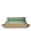 Vassoio a tasche vuote Michelangelo beige e verde